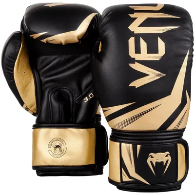 Produktbild von Venum Challenger 3.0 Boxing Gloves Black Gold Gewicht 12 oz