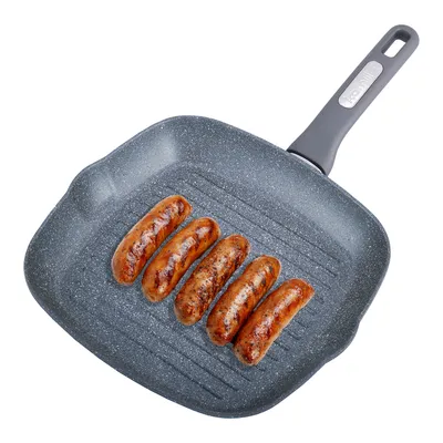 Produktbild von KAMILLE Pfanne DIEGO Granitpfanne 28 cm Induktion Grillpfanne Antihaft-Pfann Bratpfanne