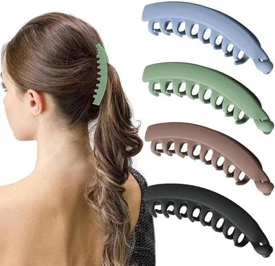 Image de Lot de quatre barrettes vintage pour cheveux épais