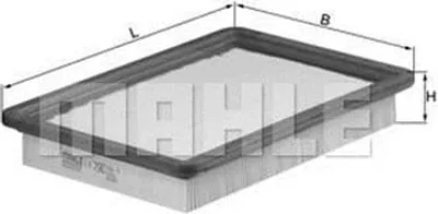Produktbild von Luftfilter MAHLE LX 790 Filtereinsatz