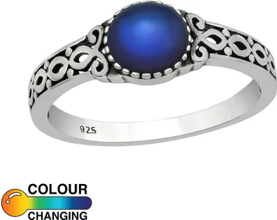Produktbild von Mood Ring: Stimmungsring Erwachsene Silber 925 54 (17.2 mm Ø)