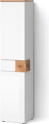 Produktbild von Badschrank Livinity Tanaro Weiß 40 x 184.2 cm mit 2 Türen und Schublade, Model 52758