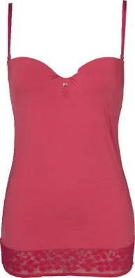 Immagine prodotto di Top canottiera laccio con reggiseno imbottito e ferretto donna EMPORIO ARMANI articolo 163389 5P201, Taglia 34 coppa B, Poliammide 79%,Spandex 21%