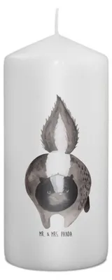 Produktbild von Mr. & Mrs. Panda Kerze Stinktier Angriff 15 x 7 cm - Weiß - Geschenk, Erinnerungslicht, Drohung, Skunk, Wachskerze, Erinnerungskerze, Stumpenkerze, wütend, Raubtier