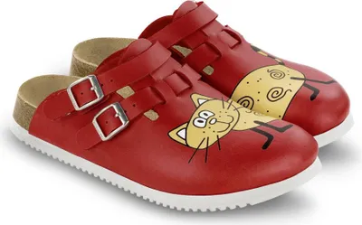 Produktbild von Birkenstock Kay SL Cat Red Background Größe EU 40 schmal