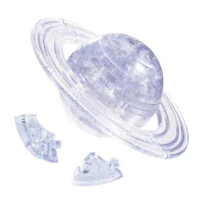 Immagine prodotto di puzzle di cristallo 3D Pianeta Saturno / 40 pezzi