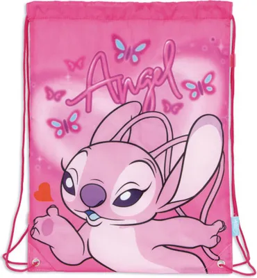 Produktbild von Disney Lilo und Stitch, Der Sternenhund Pink Angel Turnbeutel