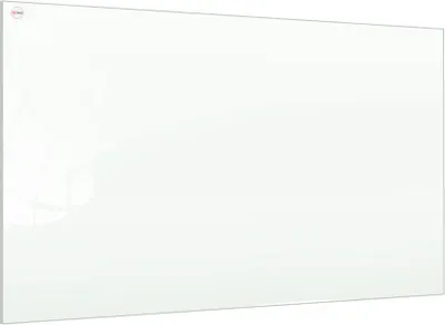A white glass board is shown in a studio setting against a white background.
