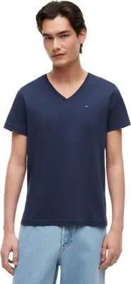 Produktbild von Tommy Jeans Herren Tjm Original Jersey V Neck Tee Dm0dm04410 Kurzarm Strickobert