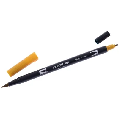 Image de Tombow ABT-026ABT Stylo pinceau double 026 or jaune