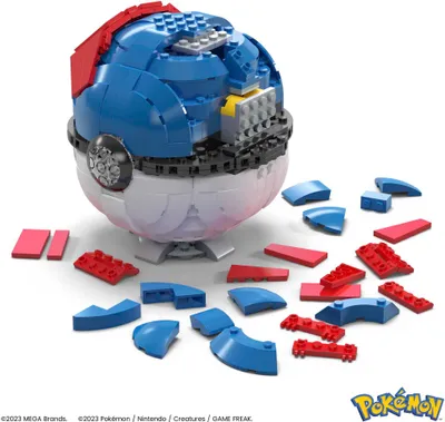 Image de Mattel Pokémon Mega Construx Kit de construction Jumbo Superball 13 cm