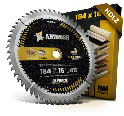 Produktbild von HM-Kreissägeblatt 184x16 Z48 für Holz – für feine Schnitte