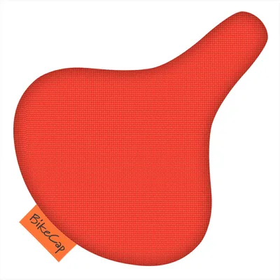 Produktbild von BikeCap – Wasserabweisende und staubdichte Fahrradsattelabdeckung, einfarbig rot
