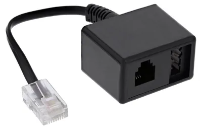Zdjęcie produktu dla InLine 69943, 0,15 m, RJ-45, TAE (N) + RJ-11, Czarny, Czarny, 15 g