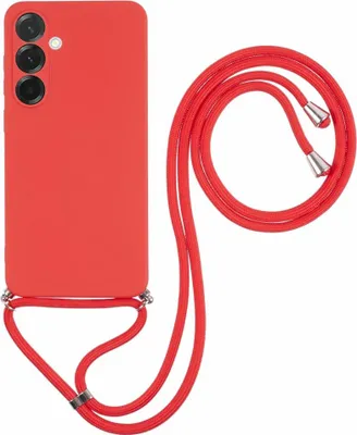 Produktbild von Samsung Galaxy A17 Hülle - Coverup Colour TPU Back Cover mit Handykette - Cadmium Red