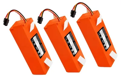 Immagine prodotto di Batterie per aspirapolvere robot, capacità 9800mAh, tensione 14,4V, confezione da 3 batterie da 14,4V e 9800mAh