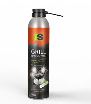 Produktbild von Spraytive 1 x 300ml Grill-Rostentferner – 2in1 Rostlöser-Spray mit Langzeitrostschutz für Grillrost & BBQ - Grillrostreiniger