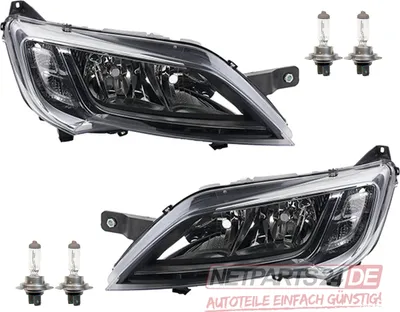 Zdjęcie produktu dla Johns, Scheinwerfer Halogen passend für Fiat Ducato 250 251 14- chrom Set mit 2x H7 L R 1374296080 0001374296080 1612041780 1374292080 0001374292080 1