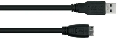 Obrázok produktu pre kabelmeister USB3.0 Kabel A-Micro B UL schwarz 1m