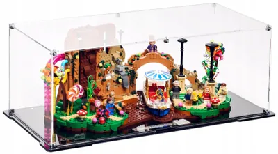Productafbeelding van Zwarte displayvitrine voor LEGO® 21360 Ideas – Willy Wonka en de chocoladefabriek