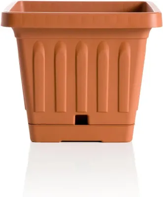 Productafbeelding van Bama 30402 Plantenpot met onderzetter, 40 x 40 cm, terracotta