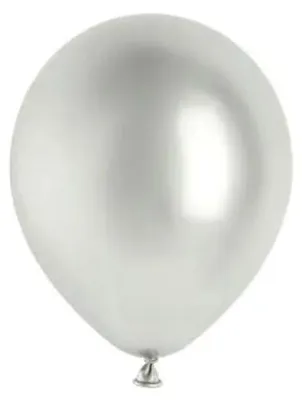 Produktbild von PartyDeco GS5-018-50, Spielzeugballon, Silber, 12 cm, 50 Stück(e)