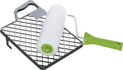 Produktbild von Farbrollerset Vestan B.180mm Florhöhe 20mm Kern-D.43mm 6mm m.Abstreifgitter