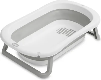 Produktbild von SENSILLO, Baby Badewanne, Babywanne, 0-24 Monate, 78x49x20,5cm, Foldi Grau