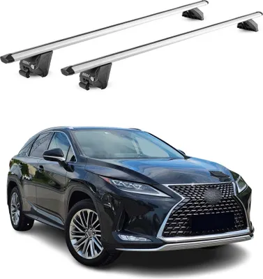 Image de Barres de toit transversales pour Lexus RX L2 2016-2025 Alu Gris Argenté 2x ABE