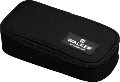 Produktbild von Walker Eco, Weiches Federmäppchen, Polyester, Schwarz, Einfarbig, 1200 D, Reißverschluss