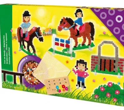 Image de Boite de 3200 perles à repasser chevaux - ses créative - 06122
