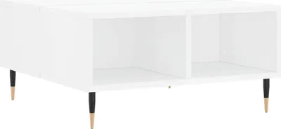 Produktbild von vidaXL Couchtisch Hochglanz-Weiß 60x60x30 cm Holzwerkstoff