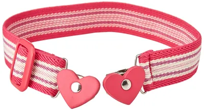 Produktbild von Playshoes Mädchen Elastik-Gürtel Herz-clip Ringel 601231, 18 - Pink, 74-110