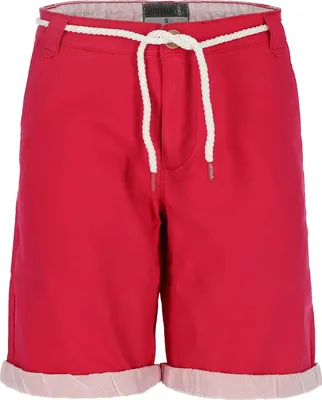 Produktbild von Leitfeuer Damen Bermuda mit umgekrempeltem Hosensaum - Moderne Kurze Hose mit Taschen in Pink Größe XL