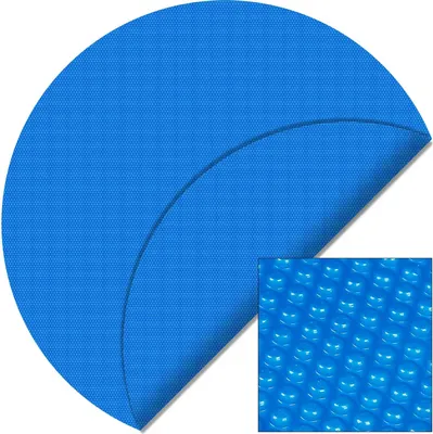 Produktbild von Wiltec Pool Solarfolie Ø 5 m, blau, Poolheizung aus 400 µ starkem PE Film, Poolabdeckung Poolplane Solarplane rund