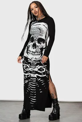 Produktbild von KILLSTAR Maxikleid - Spine Chilling XXL
