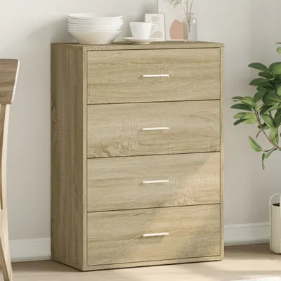 Immagine prodotto di vidaXL Credenza rovere Sonoma 60x31x84 cm Materiale a base di legno