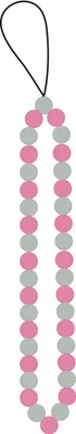 Produktbild von SBS Jelly Beads, Gurt, Grün, Pink, Silikon, Universal, 1 Stück(e), 0,2 m