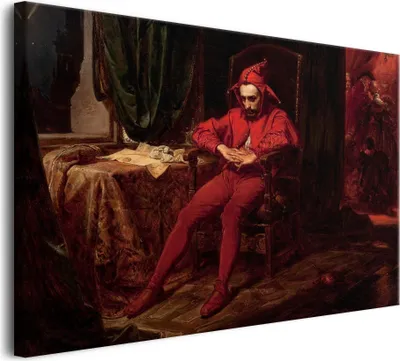 Zdjęcie produktu dla Reprodukcja malarska Obrazy na płótnie Stańczyk Jana Matejki 60x90cm