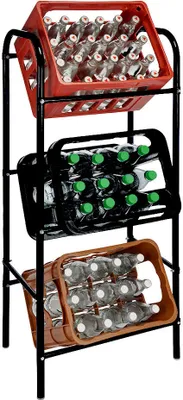 Produktbild von Stojan na 3 přepravky - Barva: černá