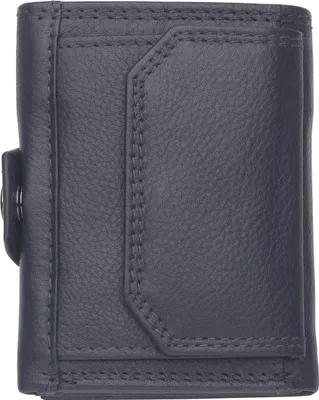 Produktbild von Josephine Osthoff Mini Geldbörse mit Münzfach, RFID Credit Card Holder Damen und Herren slim wallet 100% Echtleder