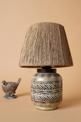 Image de Opviq, YL597,Lampe de table, brun, CORPS CÉRAMIQUE, 20 x 20 x 30 cm