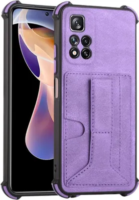 Zdjęcie produktu dla King Design Etui kompatybilne z Xiaomi Redmi Note 11 Pro / Note 11 Pro+ 5G Plastikowe miękkie etui na telefon - Fioletowe etui na telefon komórkowy