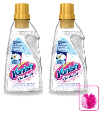 Produktbild von 2 x Vanish Oxi Action Whitening Gel – Wasbooster für weiße Wäsche – 750 ml - Sparpackung - 2 Stücke