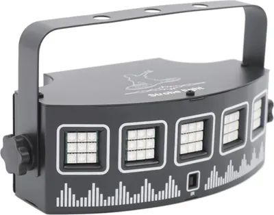 Zdjęcie produktu dla Światło dyskotekowe LED DJ – YSH601 Efekt świetlny sceniczny – 10 W – 45 diod LED – 7 kolorów – DC 5 V – samodzielne – obudowa aluminiowa – wielokolorowe