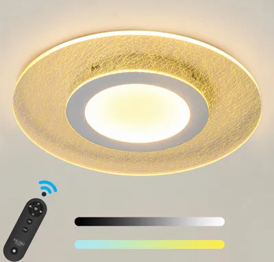 Produktbild von Ailiebe Design LED Deckenlampe Dimmbar mit Fernbedienung, Moderne Deckenleuchte für Wohnzimmer Schlafzimmer Küche 40cm 42W 3000lm 3000K-6000K mit integrierter Memory Funktion