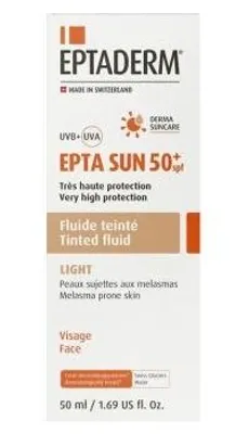 Immagine prodotto di Epta Sun Spf50+ Fluido Colorato Chiaro 50 Ml