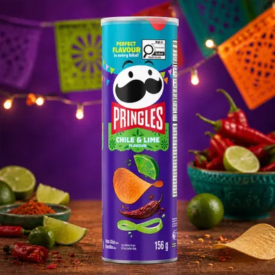 Produktbild von Pringles Chile & Lime 156g (USA)