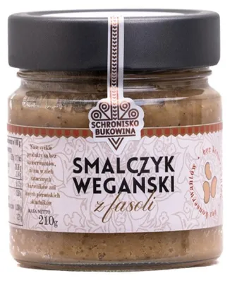 Zdjęcie produktu dla Smalczyk wegański z fasoli 210g - Schronisko Bukowina