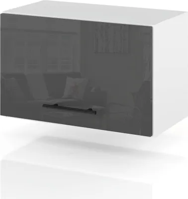 Zdjęcie produktu dla Szafka Kuchenna Wisząca Okapowa Modułowa 60Cm Spremium Szary Połysk